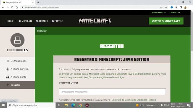 MINECRAFT - COMO RESGATAR O VALE PRESENTE (GIFT CARD) DO MINECRAFT ORIGINAL!!! - TUTORIAL смотреть онлайн