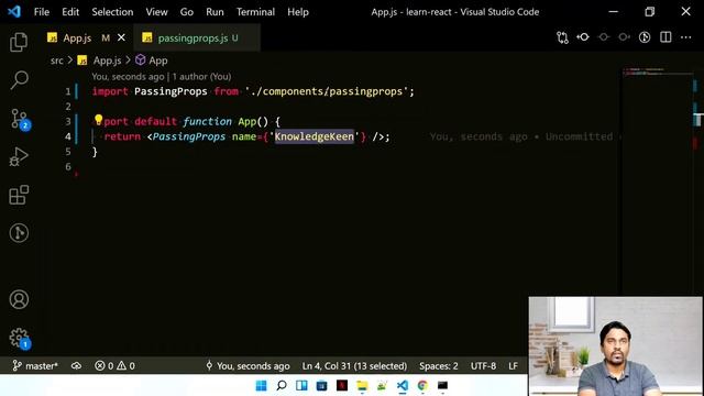 Passing data using props | How to send data from one component (Parent) to another(Child) in React? смотреть онлайн