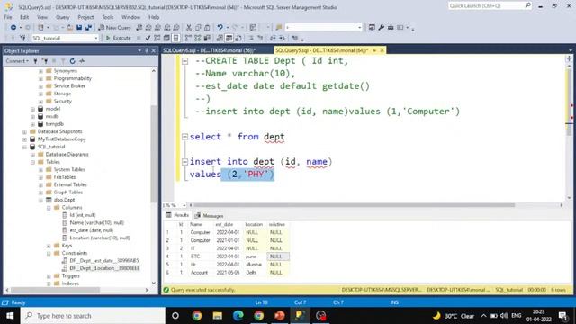 Day 4- SQL from Basic To Advance - SQL Constraints - Default and Check Constraint смотреть онлайн