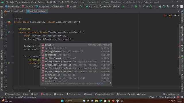 How to Implement Android Material 3 Time Picker смотреть онлайн