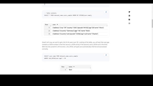 JSON Functions in BigQuery смотреть онлайн