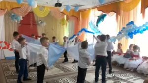 Танец с полотнами "Парус детства"