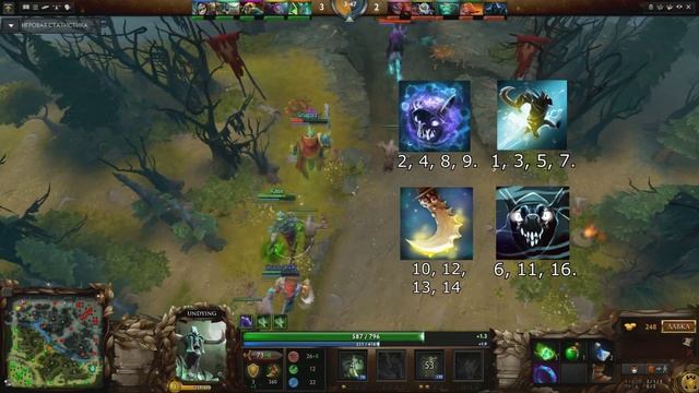 Связки героев Dota2- Slark+Undying. смотреть онлайн