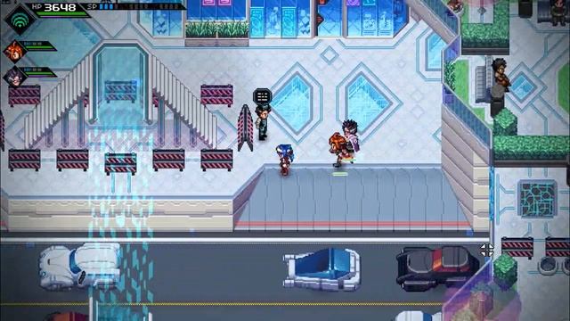 Прыгаем по крышам в поисках секретов города ромба игры Cross Code смотреть онлайн