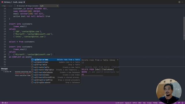 POSTGRESQL TUTORIAL #54 UPSERT смотреть онлайн