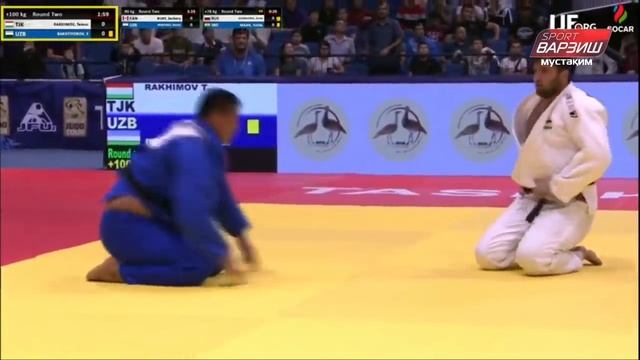 Темур РАХИМОВ vs Шохрух БАХТИЁРОВ, +100 kg, Round 2, Гран-при Ташкент смотреть онлайн