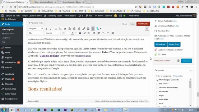 WORDPRESS, a META DESCRIÇÃO SEO смотреть онлайн