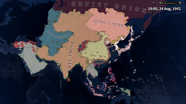 HOI4 ASIAN BATTLE ROYALE AI ONLY TIMELAPSE смотреть онлайн