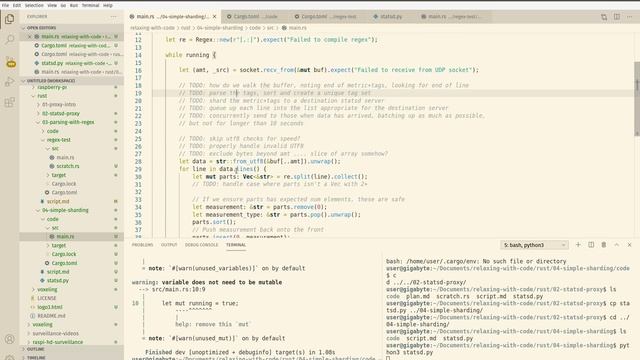 Rust StatsD Proxy - 04 Using Our Regex Logic смотреть онлайн