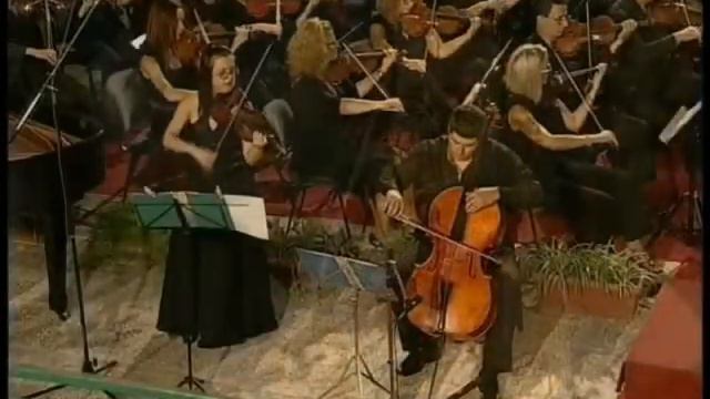 Nevila Dergjini - Violin, Andi Alimemaj - Cello. Excerpt from Brahms, Double Concerto смотреть онлайн