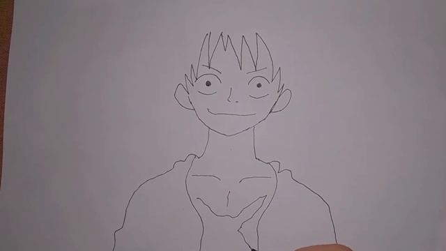 Как нарисовать Монки Д Луффи | How to draw Monkey D Luffy смотреть онлайн