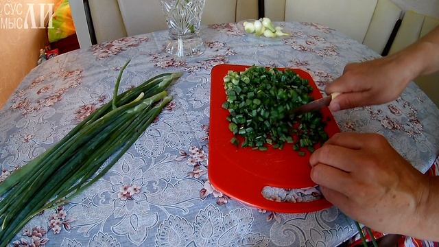 Зеленый лук на зиму / Заготовки