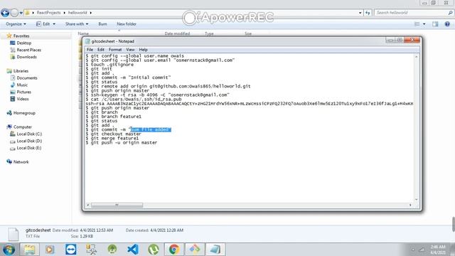 Creating branch and merging them through Gitbash смотреть онлайн