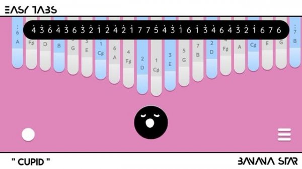 FIFTY FIFTY -  Cupid  (Kalimba Cover) || Easy Tabs Keylimba Apps