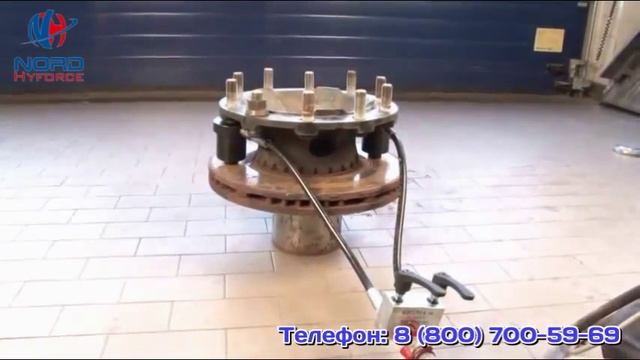 Съёмник шлицевых (плавающих) тормозных дисков Volvo \ Renault \ DAF и т.п. смотреть онлайн