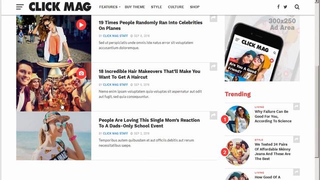Click Mag - Viral WordPress News Magazine/Blog Theme | Themeforest Review and Download смотреть онлайн
