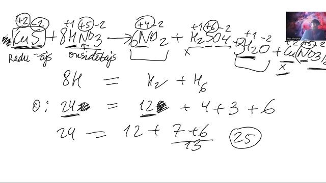 Redoksreakcijas vienādojums: CuS+HNO3 смотреть онлайн