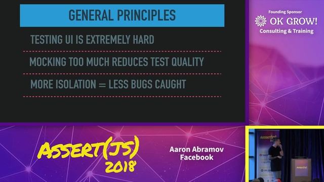 Aaron Abramov – Establishing testing patterns with software design principles смотреть онлайн