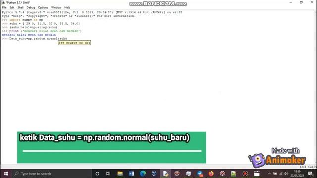 Menghitung Mean dan Median dengan menggunakan Python 3.7 смотреть онлайн