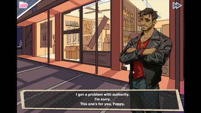Dream Daddy: A Dad Dating Simulator {RUS/Рус} [7] → Ананасовая пицца топ, глупцы! смотреть онлайн
