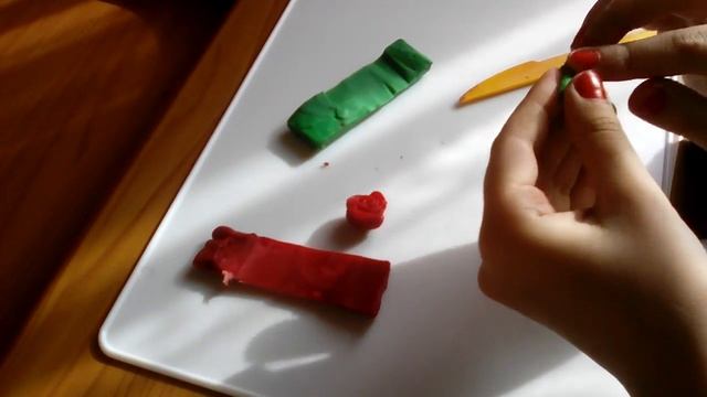Как делать розу из пластилина. смотреть онлайн