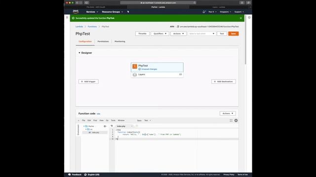 Building and deploying a PHP runtime in Lambda смотреть онлайн