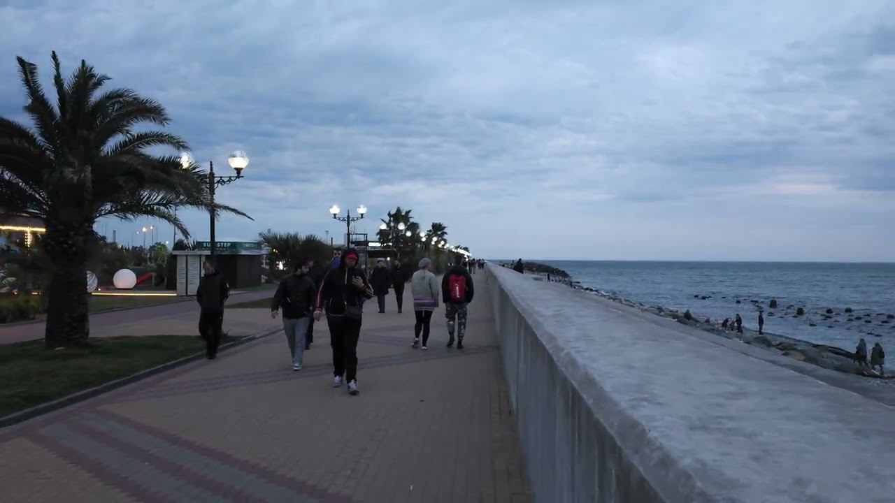 Адлер,Имеретинская Набережная,сьемка на Galaxy s23 ultra,8k