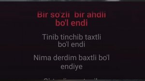 Shoxruxbek Ergashev  - O'rtog'imga tegib ketgan qiz Karaoke [Lyrics]?   ?  ❤️?...