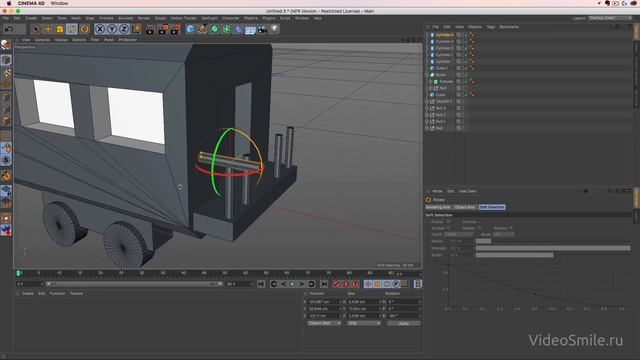 Мини курс «Cinema 4D для новичков» Урок 5 Практика Создание поезда и моста смотреть онлайн