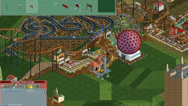 Rollercoaster Tycoon Corkscrew Follies #48 (Fun Fortress: Death defying drops) смотреть онлайн