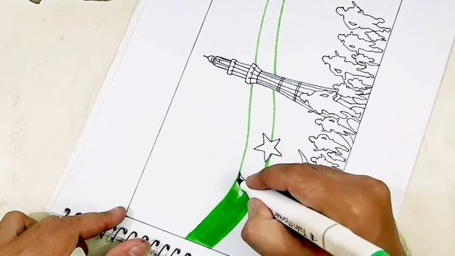 6th September Pakistan Defence Day Drawing | Asad Afridi Arts смотреть онлайн