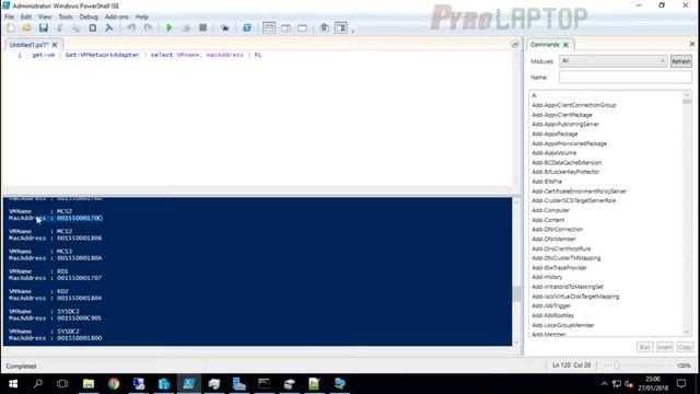 How to Export mac addresses of VMs on Hyper V using Powershell смотреть онлайн
