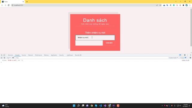 Học React JS và .Net Core API. Bài 7: Xử lý thêm mới nhiệm vụ. смотреть онлайн