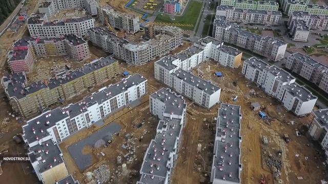 Аэросъемка ЖК «Новое Сертолово» от 9 июня 2018 года смотреть онлайн