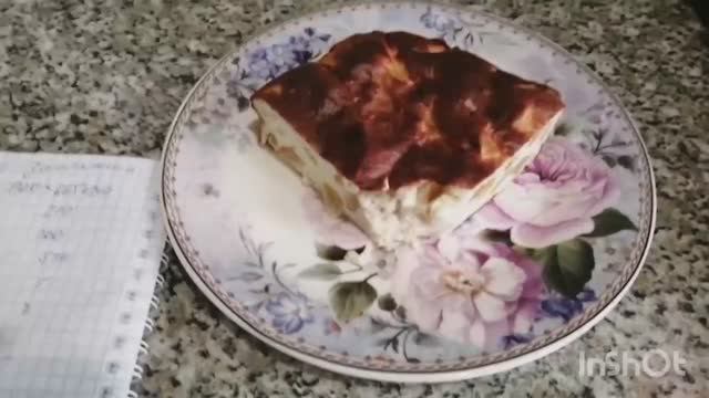 Творожно-яблочная запеканка, нежная как суфле, просто тает во рту, всего 117,1 кк на 100 гр ! смотреть онлайн