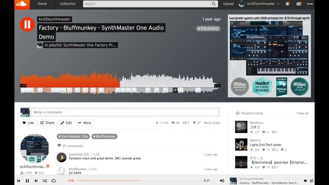SynthMaster One Bluffmunkey Ambient Electronic Cinematic factory presets смотреть онлайн
