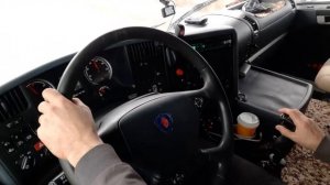 Как переключать скоростя без сцепления на а/м Скания