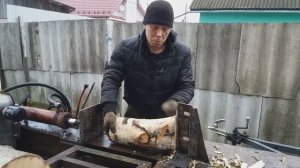 Дровокол гидравлический самодельный, своими руками, испытания дровокола