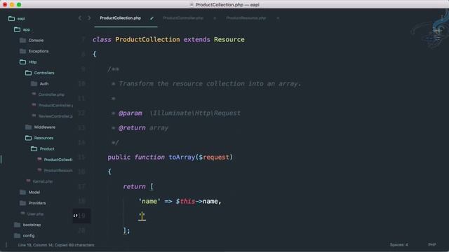Ecommerce Restful API Laravel | Product Collection transformation #10 смотреть онлайн