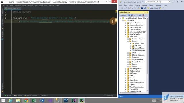 สอนไพธอน Python 3 + MS SQL Server: การเชื่อมต่อกับฐานข้อมูลเบื้องต้น смотреть онлайн