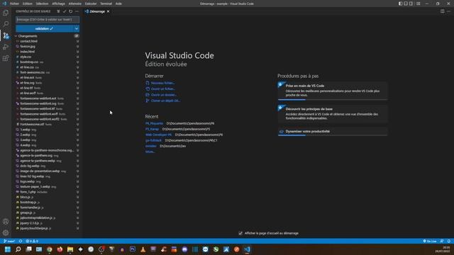 Tutoriel Git avec VS Code смотреть онлайн