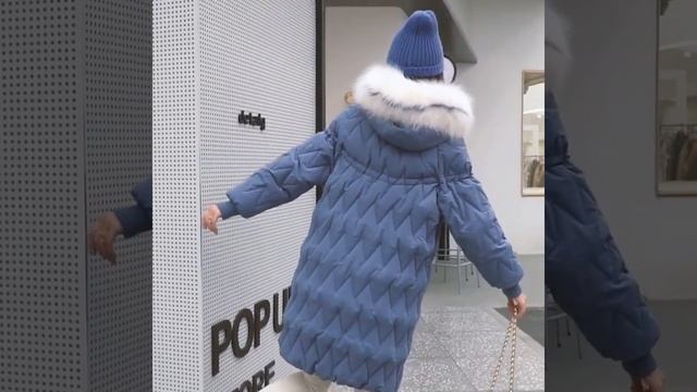 Pinkyisblack зимние длинные парки 2021 зимняя куртка женские пальто с капюшоном меховой воротник смотреть онлайн