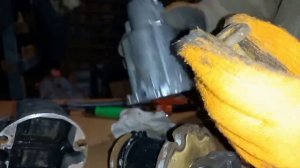 Разбор погружного насоса,на металлолом.