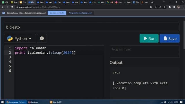 Python Modulo Calendar смотреть онлайн
