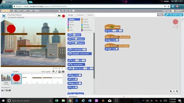 A Scratch Parkour Game!- Scratch Tutorial #1 смотреть онлайн