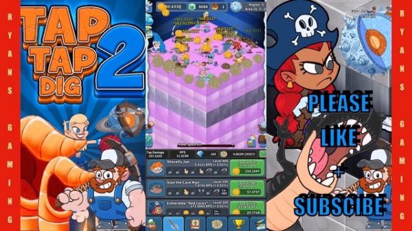 TAP TAP DIG 2 - IDLE MINE SIM : PLANET 2 FRIGIDONIA COMPLETED (FULL RUN THROUGH – TOP TO BOTTOM)