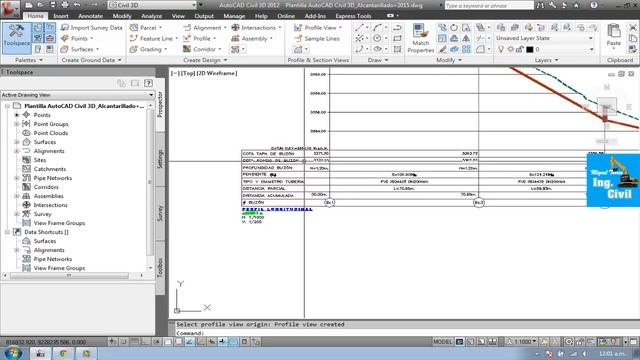 ALCANTARILLADO CON AutoCAD Civil 3D - PARTE II (Perfiles) смотреть онлайн