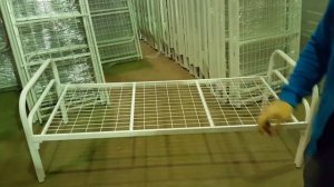 Кровать металлическая одноярусная - КМ-1.40