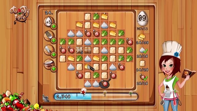 Tasty Tale - Level 24 (New Match 3 Puzzle Game) смотреть онлайн