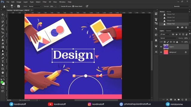 Photoshop darslik 3-dars | Instrumentlar paneli bilan tanishish | Photoshop nima? | Photoshop Start смотреть онлайн